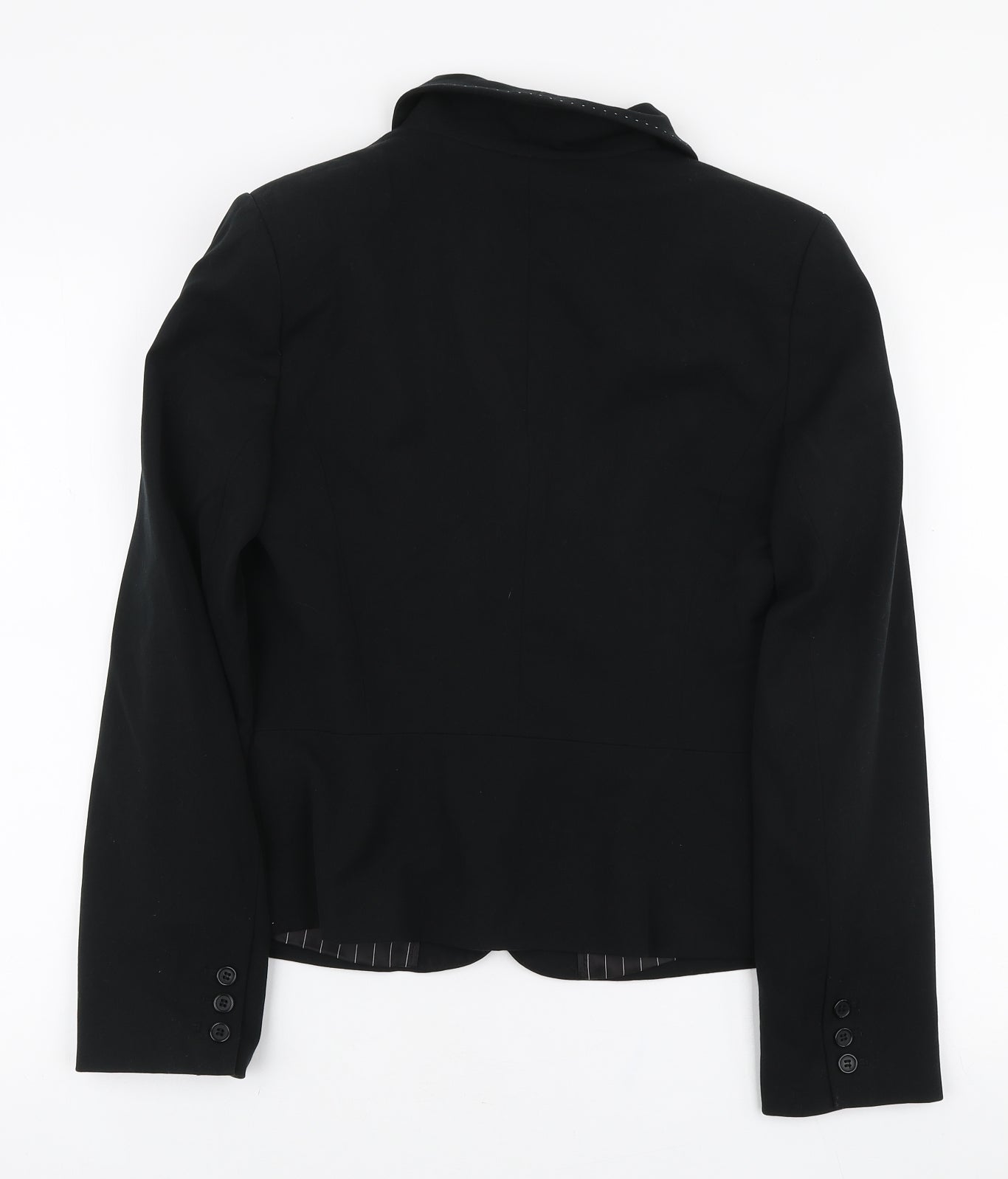 NEXT Womens Black Polyester Jacket Blazer Size 10