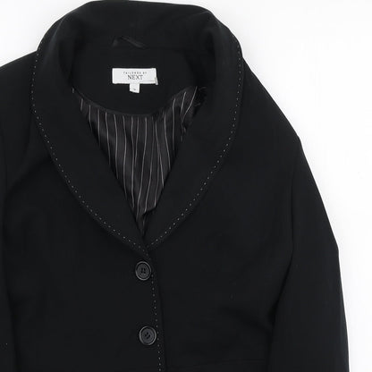 NEXT Womens Black Polyester Jacket Blazer Size 10