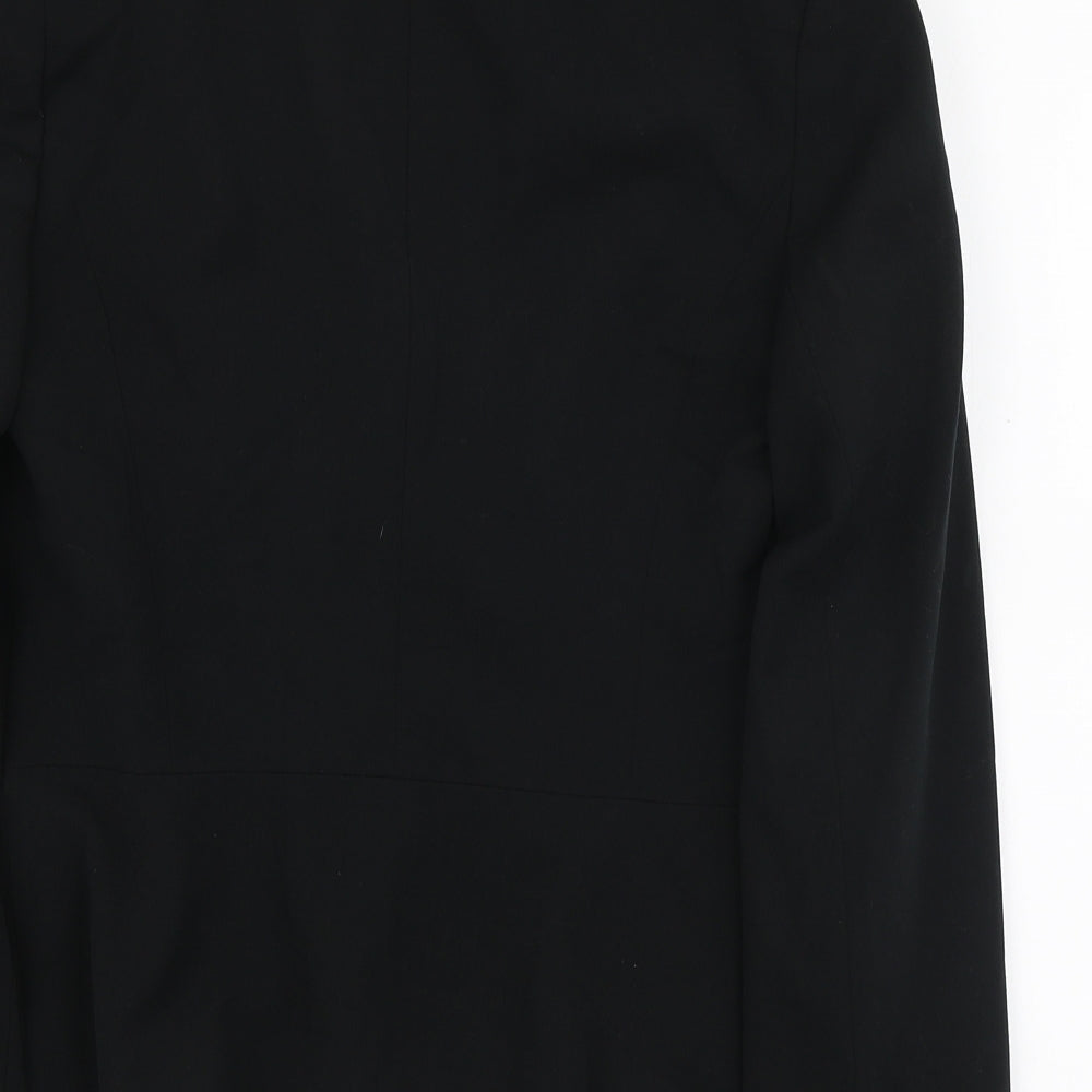 NEXT Womens Black Polyester Jacket Blazer Size 10