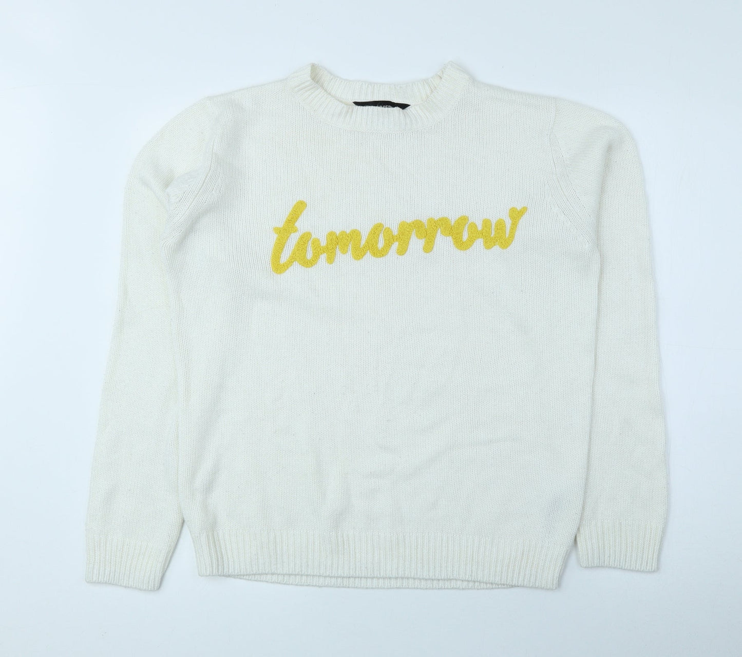 Womens UK Size 12 Dorothy Perkins Ivory Pullover Jumper