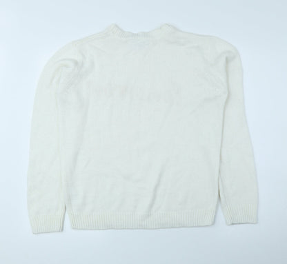 Womens UK Size 12 Dorothy Perkins Ivory Pullover Jumper