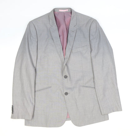 Mens UK Size 40 Butler and Webb Regular Grey Suit Jacket
