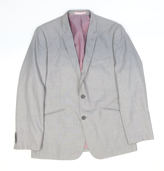 Mens UK Size 40 Butler and Webb Regular Grey Suit Jacket
