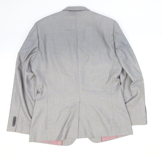 Mens UK Size 40 Butler and Webb Regular Grey Suit Jacket
