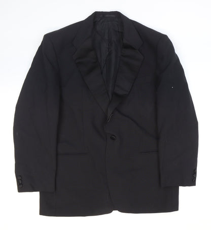 Mens UK Size 42 St Michael Regular Black Suit Jacket