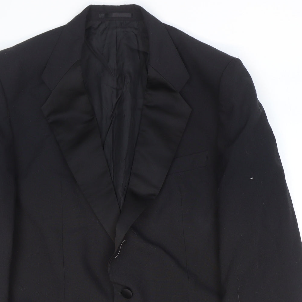 Mens UK Size 42 St Michael Regular Black Suit Jacket