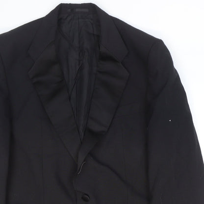 Mens UK Size 42 St Michael Regular Black Suit Jacket