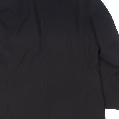 Mens UK Size 42 St Michael Regular Black Suit Jacket