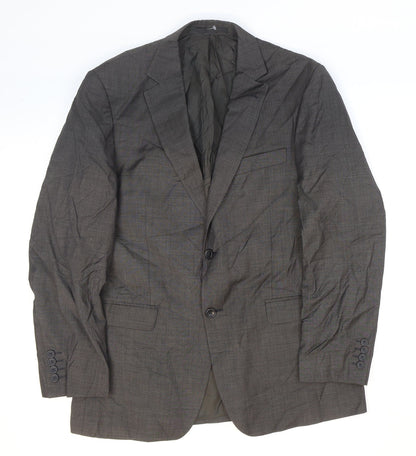Mens UK Size 40 Marks and Spencer Regular Brown Suit Jacket
