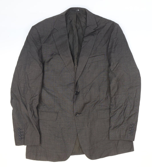 Mens UK Size 40 Marks and Spencer Regular Brown Suit Jacket
