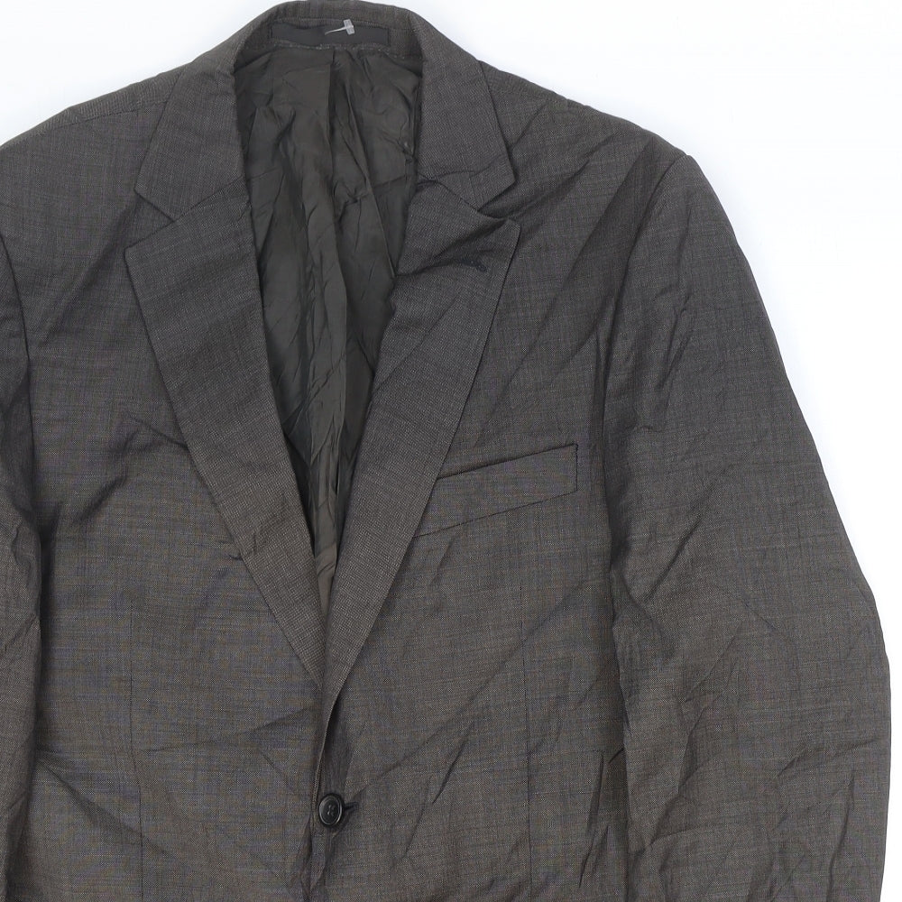 Mens UK Size 40 Marks and Spencer Regular Brown Suit Jacket