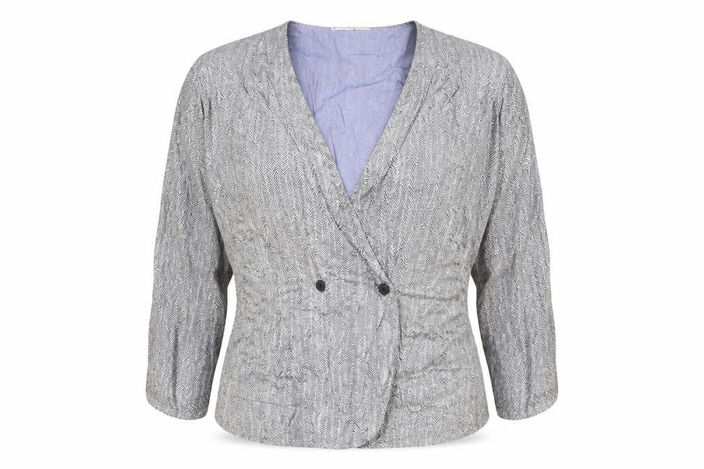 Womens UK Size 14 Miss Selfridge Silver Wrap Blouse