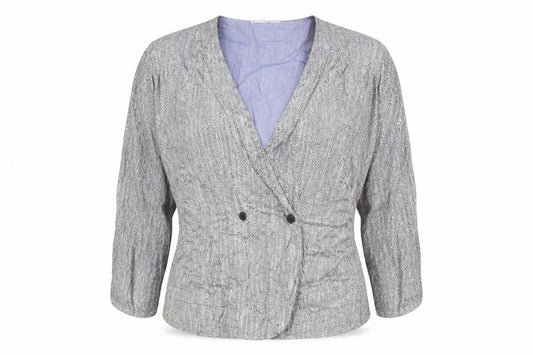 Womens UK Size 14 Miss Selfridge Silver Wrap Blouse