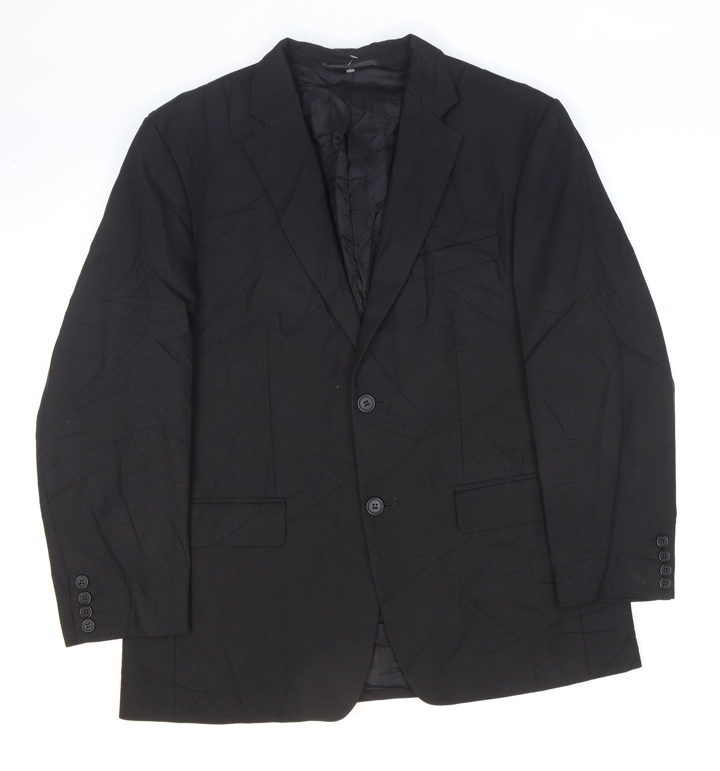 Mens UK Size 40 Hugo James Regular Black Suit Jacket