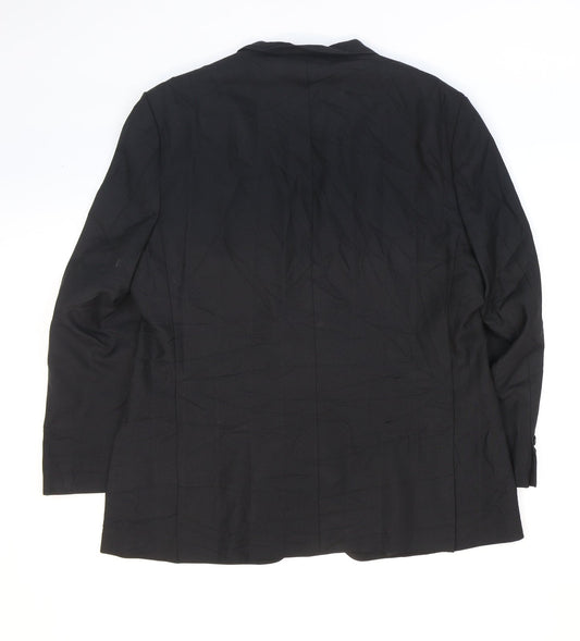 Mens UK Size 40 Hugo James Regular Black Suit Jacket