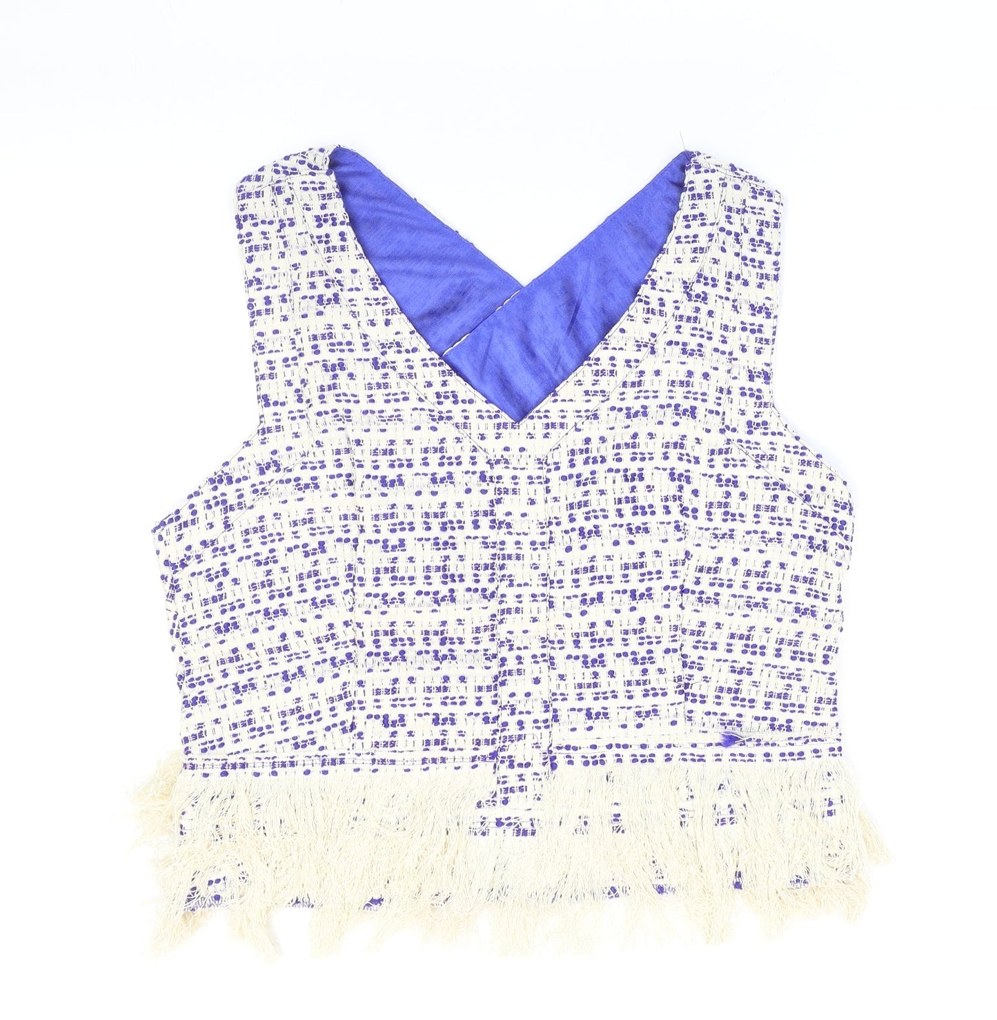 Womens UK Size L Drole de copine White Wrap T-Shirt