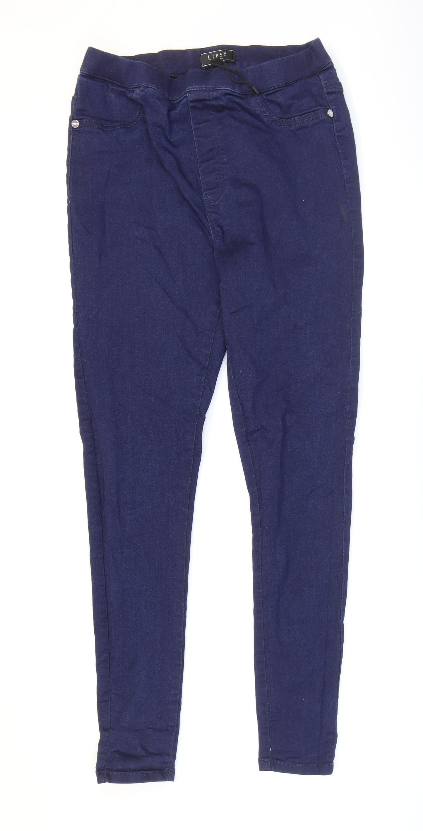 Lipsy Womens Blue Cotton Jegging Jeans Size 10 L28 in Regular