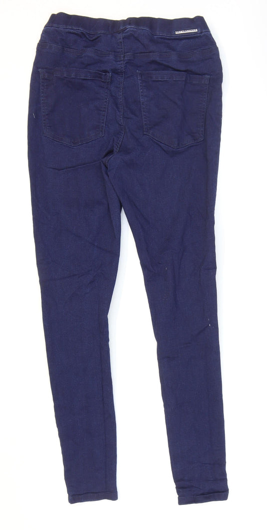 Lipsy Womens Blue Cotton Jegging Jeans Size 10 L28 in Regular