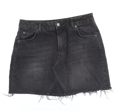 Womens UK Size 10 Topshop Mini Denim Skirt