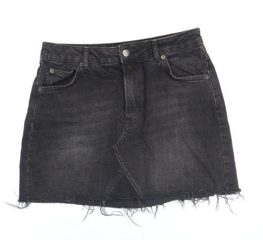 Womens UK Size 10 Topshop Mini Denim Skirt