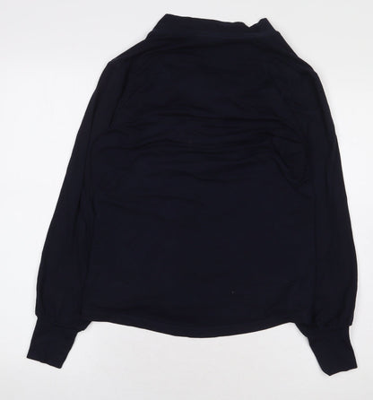 Womens UK Size 10 Baukjen Blue Basic Button-Up