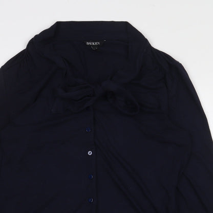 Womens UK Size 10 Baukjen Blue Basic Button-Up