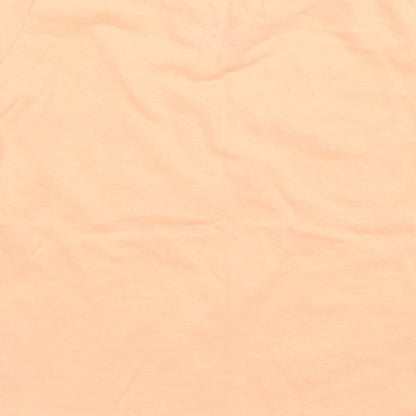 Primark Boys Orange Polyester Basic T-Shirt Size 9-12 Months Round Neck Pullover - Totally Epic