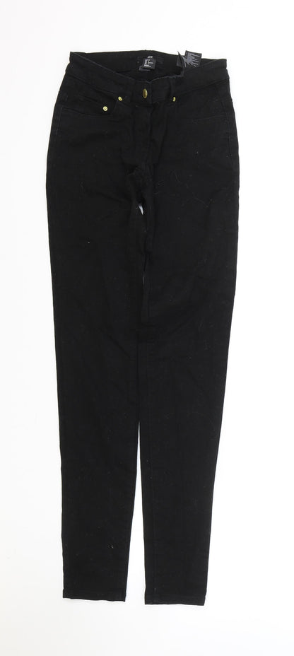 Womens UK Size 6 H&M Regular Fit Skinny Black Jeans