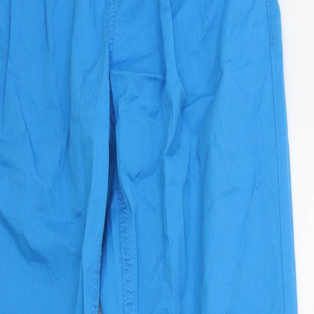 Womens UK Size 8 Limited Collection Regular Fit Capri Blue Trousers