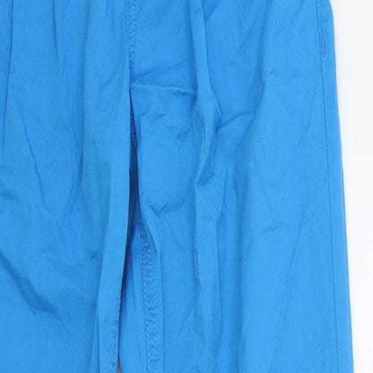 Womens UK Size 8 Limited Collection Regular Fit Capri Blue Trousers