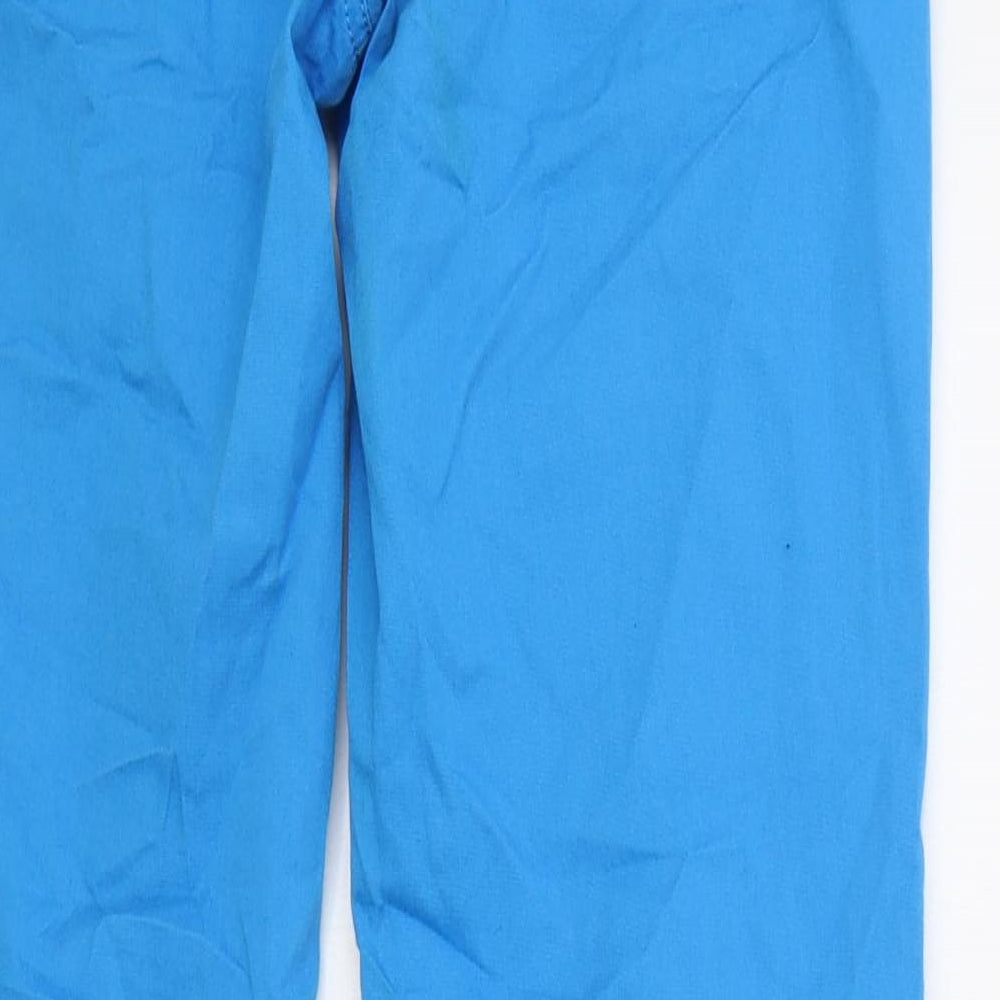 Womens UK Size 8 Limited Collection Regular Fit Capri Blue Trousers