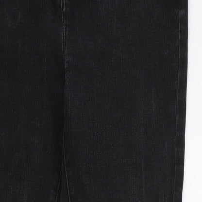 George Womens Black Cotton Skinny Jeans Size 30 in L28 in Regular Zip