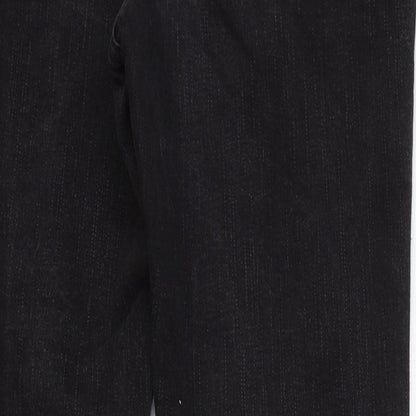 George Womens Black Cotton Skinny Jeans Size 30 in L28 in Regular Zip