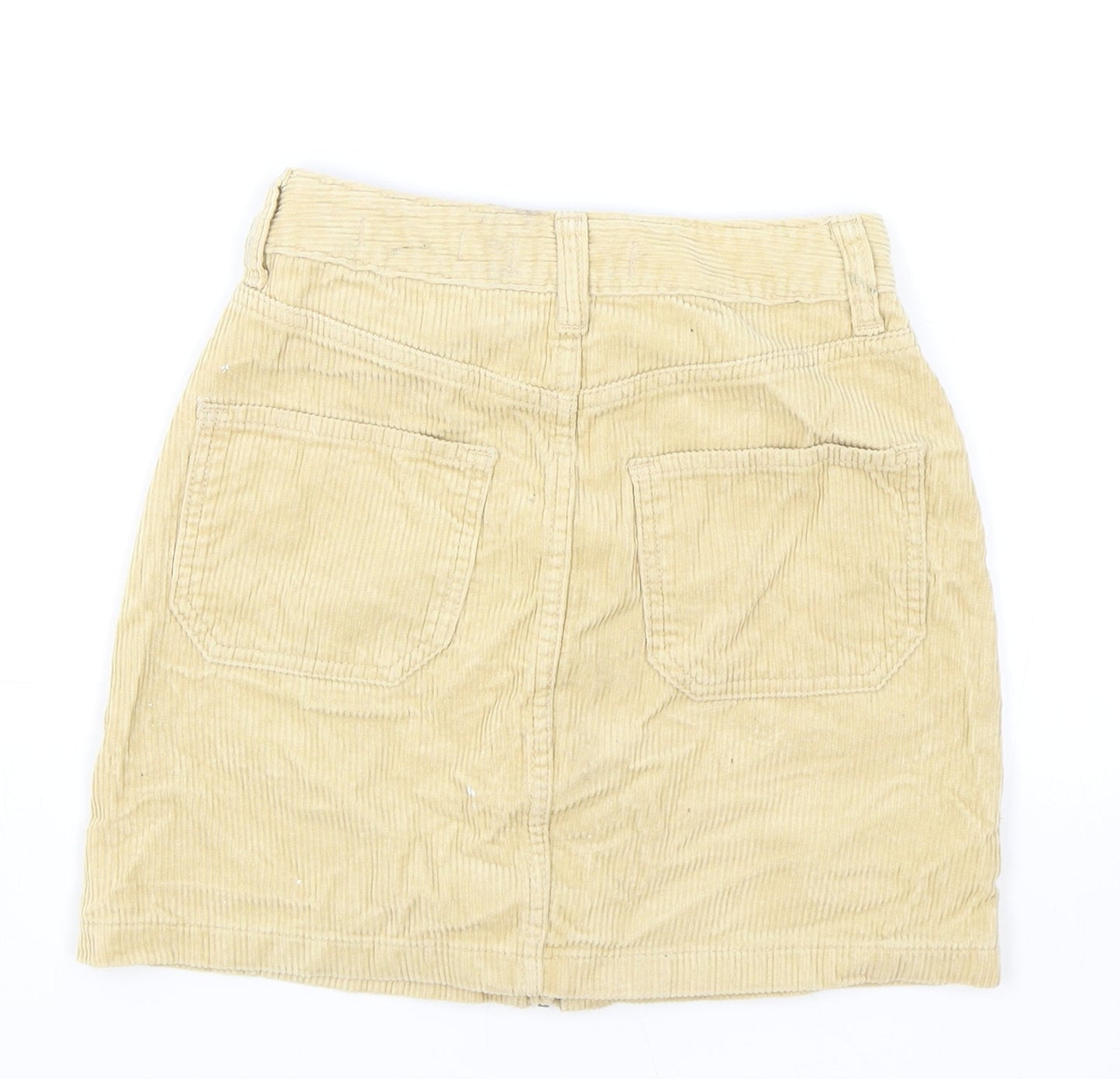 Hollister Womens Brown Cotton A-Line Skirt Size 23 in Zip