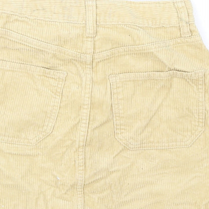 Hollister Womens Brown Cotton A-Line Skirt Size 23 in Zip