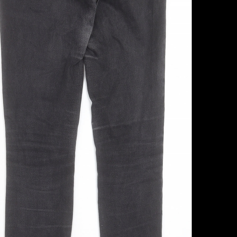Style&co. Womens Black Cotton Skinny Jeans Size 30 in L30 in Regular Button