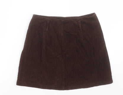 Womens UK Size 12 Denim & Co. A-Line Corduroy Skirt