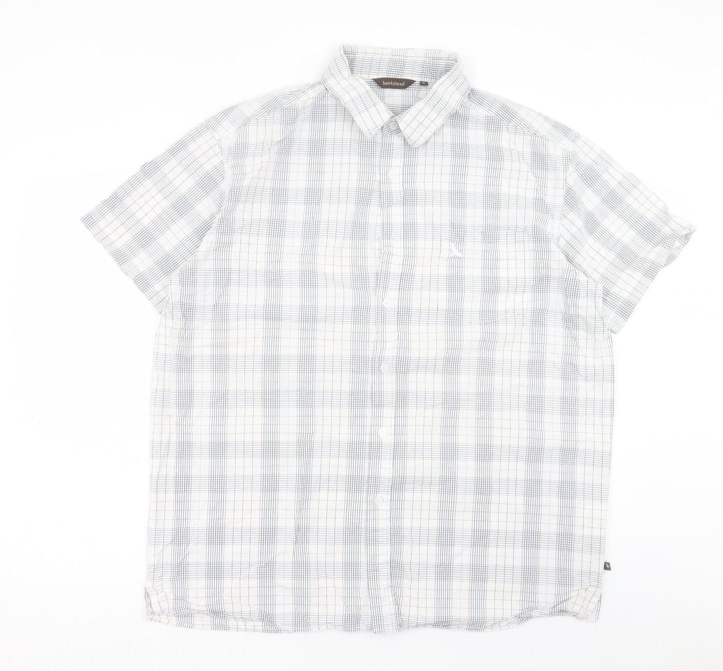 Mens UK Size XL Hawkshead White  Button-Up Short Sleeve Casual Shirt