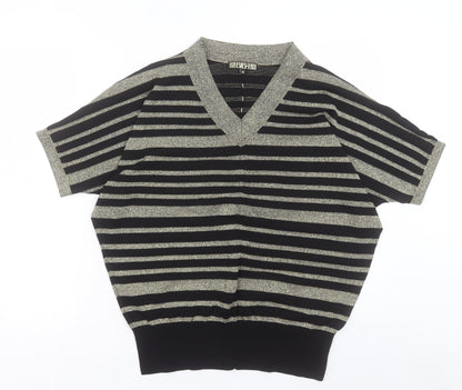 Womens UK Size M House of Fraser Gold Pullover Jumper
