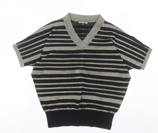 Womens UK Size M House of Fraser Gold Pullover Jumper