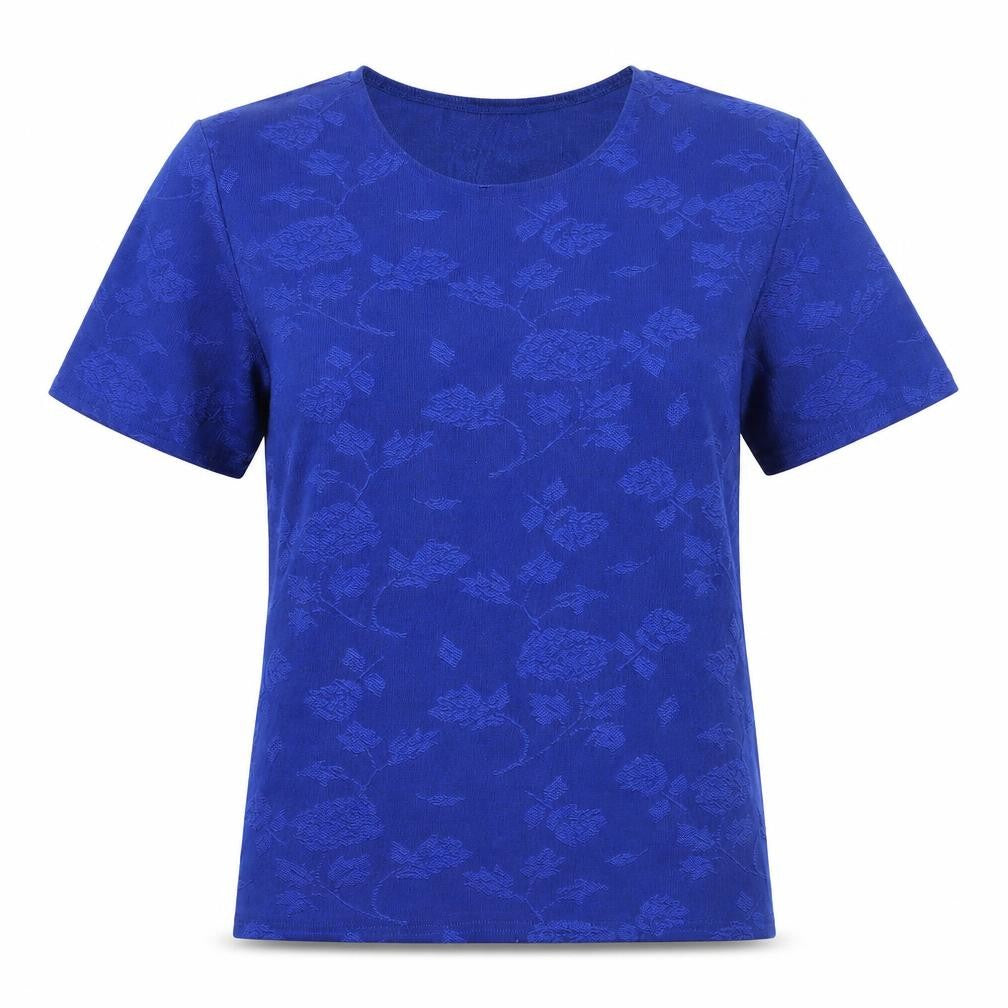 Womens UK Size L Holmewood Blue Basic T-Shirt