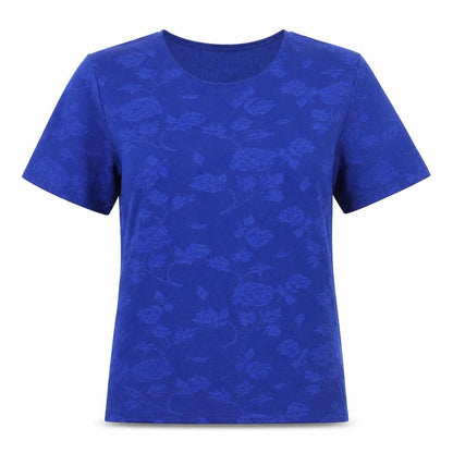 Womens UK Size L Holmewood Blue Basic T-Shirt