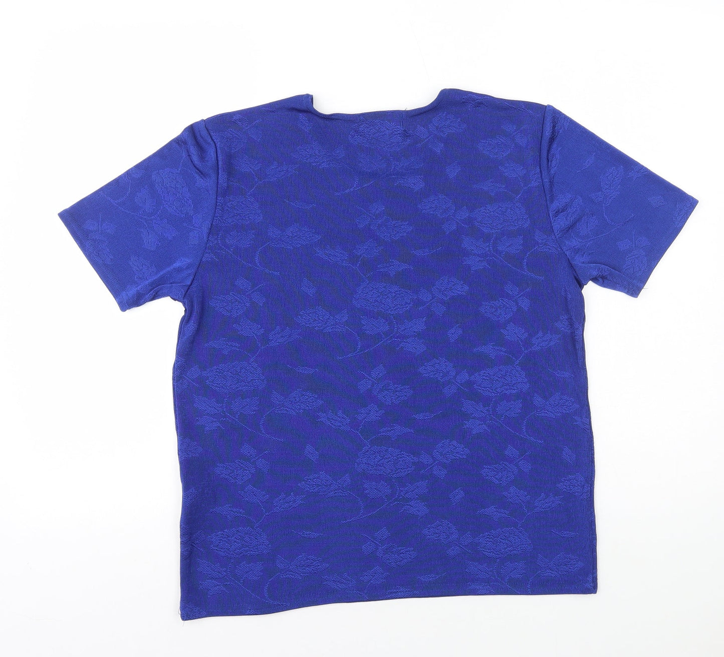 Womens UK Size L Holmewood Blue Basic T-Shirt