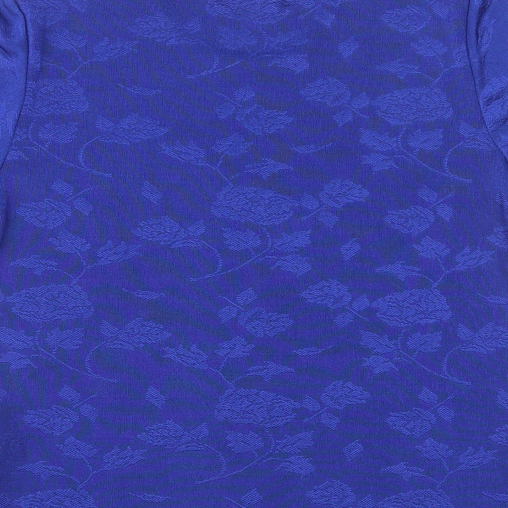 Womens UK Size L Holmewood Blue Basic T-Shirt