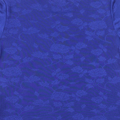 Womens UK Size L Holmewood Blue Basic T-Shirt