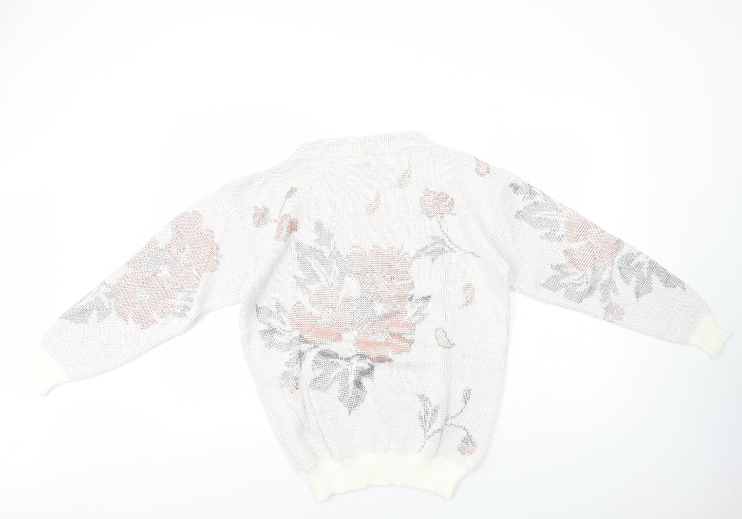 Womens UK Size 10 Preworn White Pullover Jumper