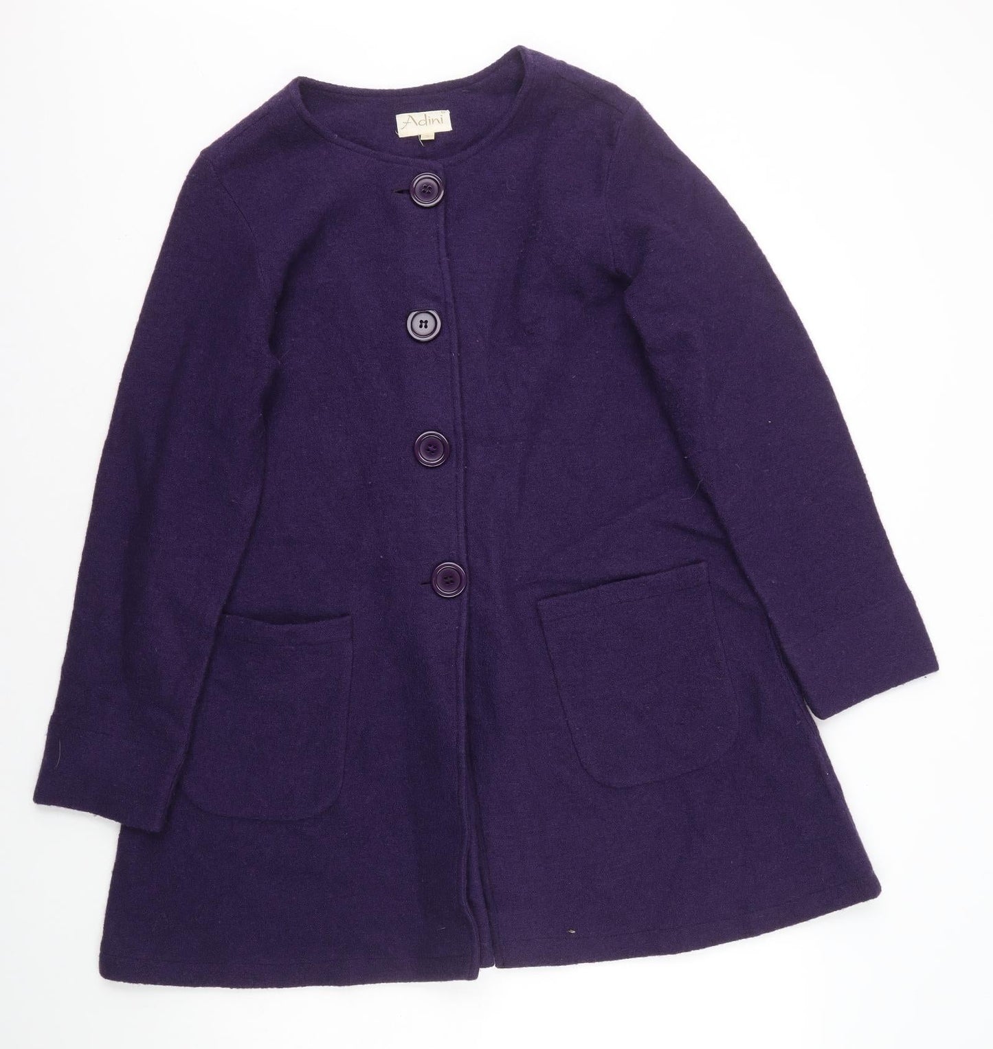 Womens UK Size S Adini Purple Pea Coat