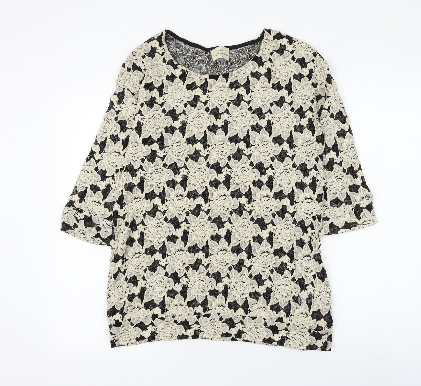 Womens UK Size 12 NEXT Beige Pullover Jumper