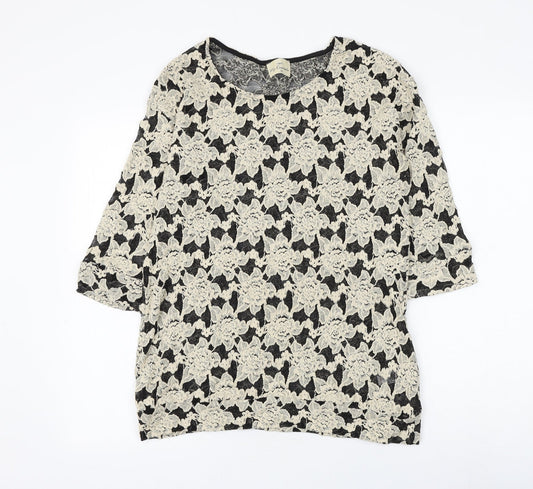Womens UK Size 12 NEXT Beige Pullover Jumper