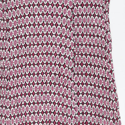 Damart Womens Multicoloured Geometric Polyester Straight & Pencil Skirt Size 38 in